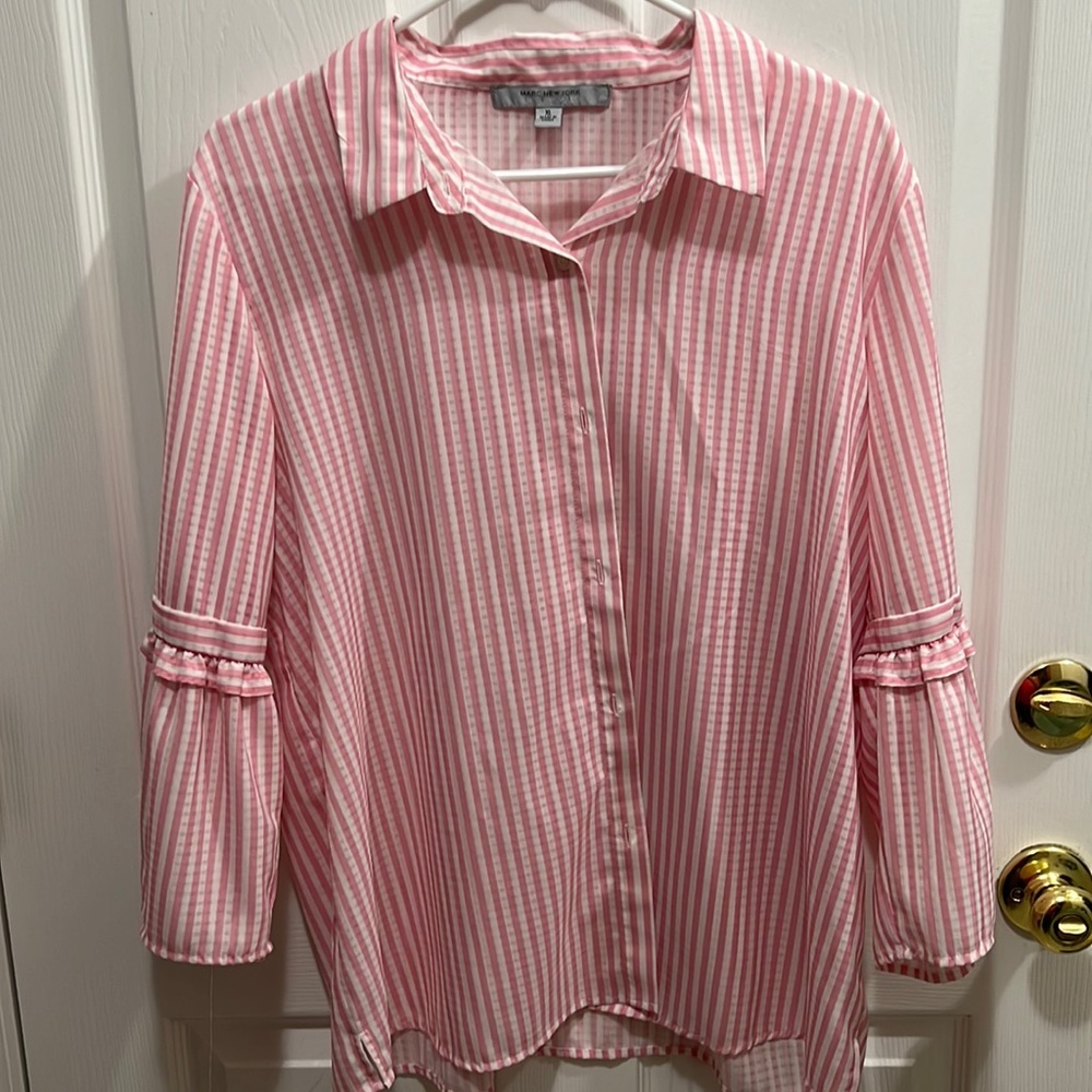 Marc New York, button-down blouse, size extra large